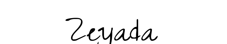 Zeyada cкачати шрифт безкоштовно
