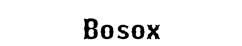 Bosox Font Download Free