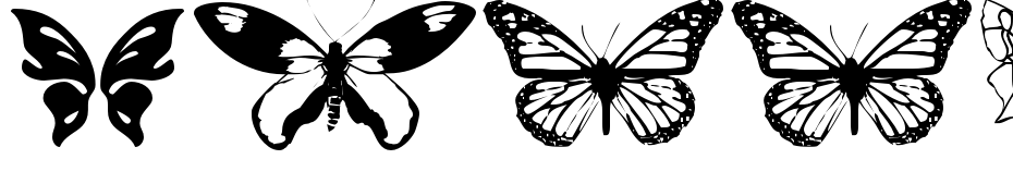 Butterflies cкачати шрифт безкоштовно